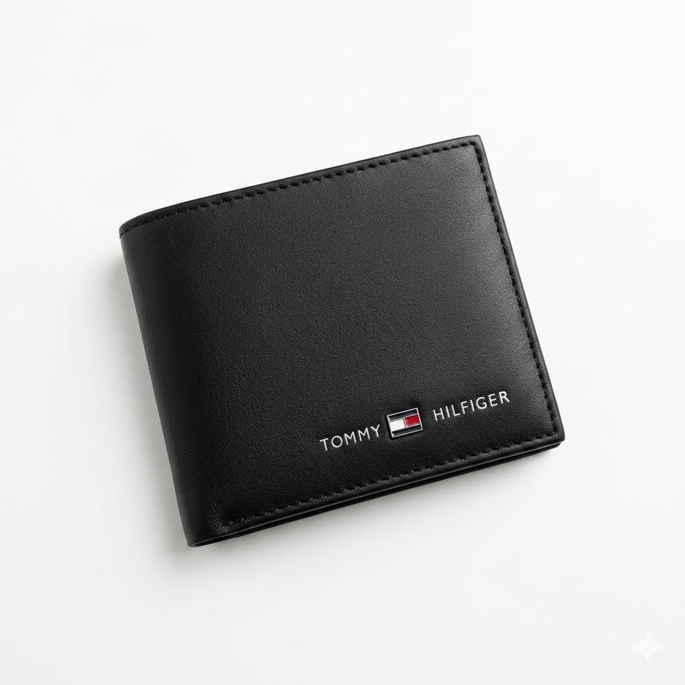 Tommy Hilfiger Men's Wallet - Leather Wallet With Card Case Set