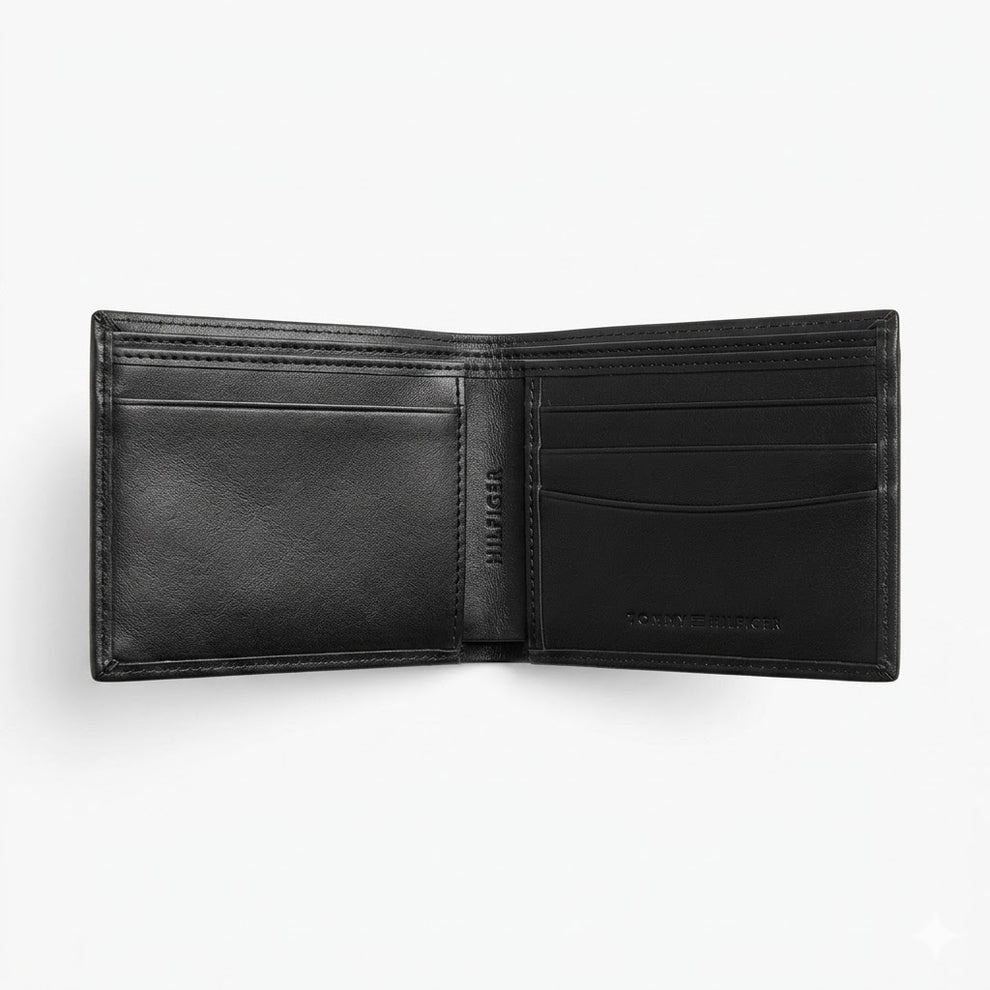 Tommy Hilfiger Men's Wallet - Leather Wallet With Card Case Set