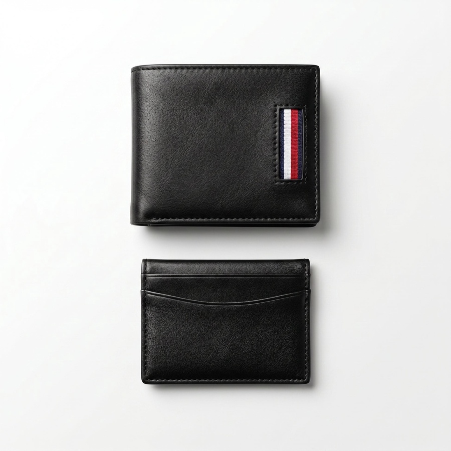 Tommy Hilfiger Men's Wallet - Saffiano Smooth Leather Trifold Wallet