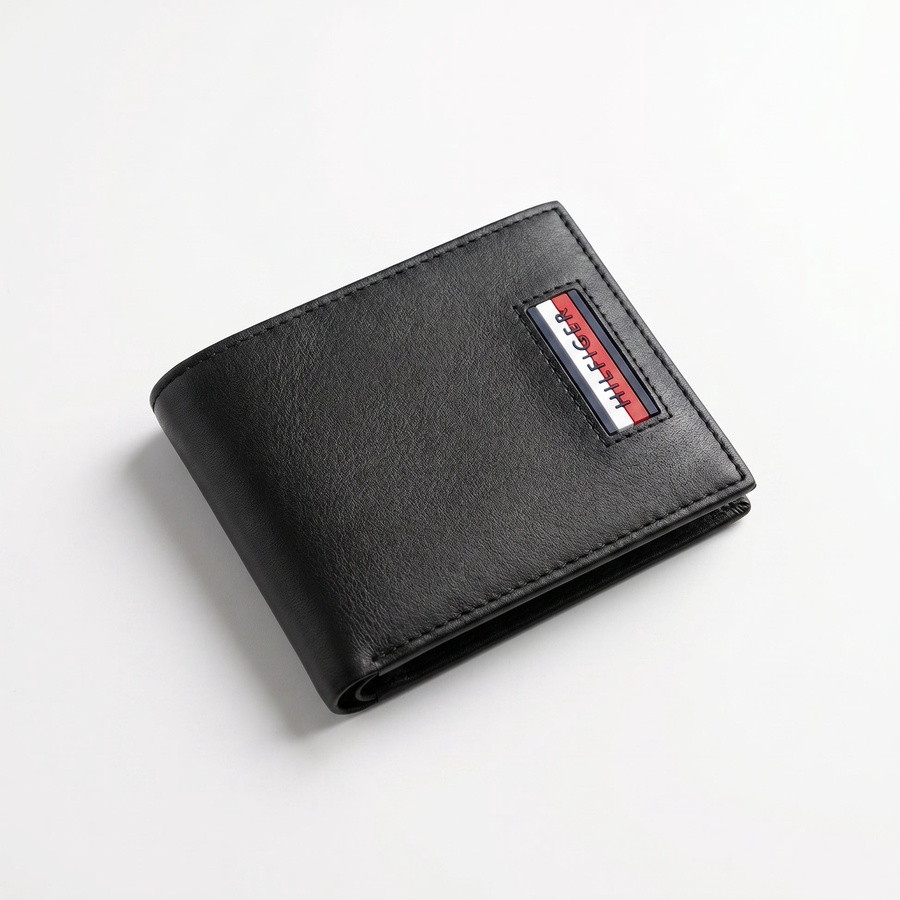 Tommy Hilfiger Men's Wallet - Saffiano Smooth Leather Trifold Wallet