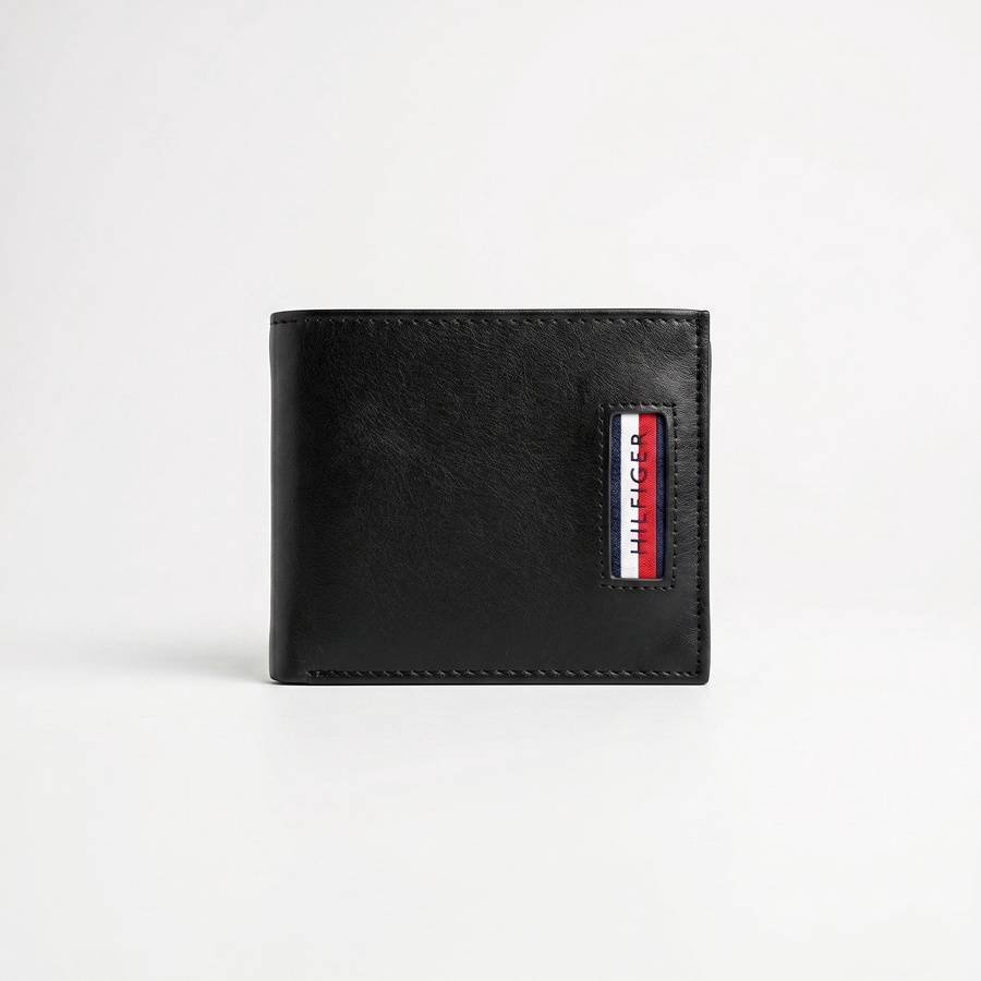 Tommy Hilfiger Men's Wallet - Saffiano Smooth Leather Trifold Wallet