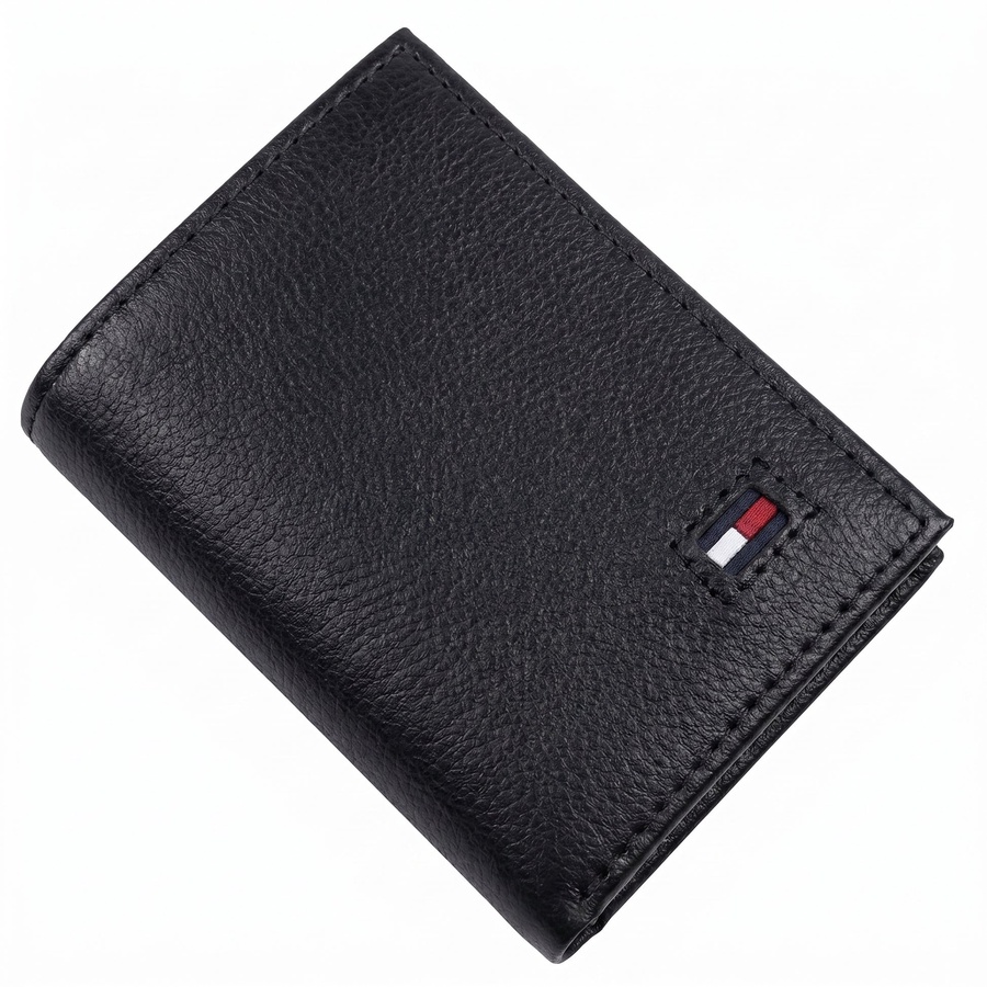 Tommy Hilfiger Men's Wallet - Trifold Grained Leather Wallet