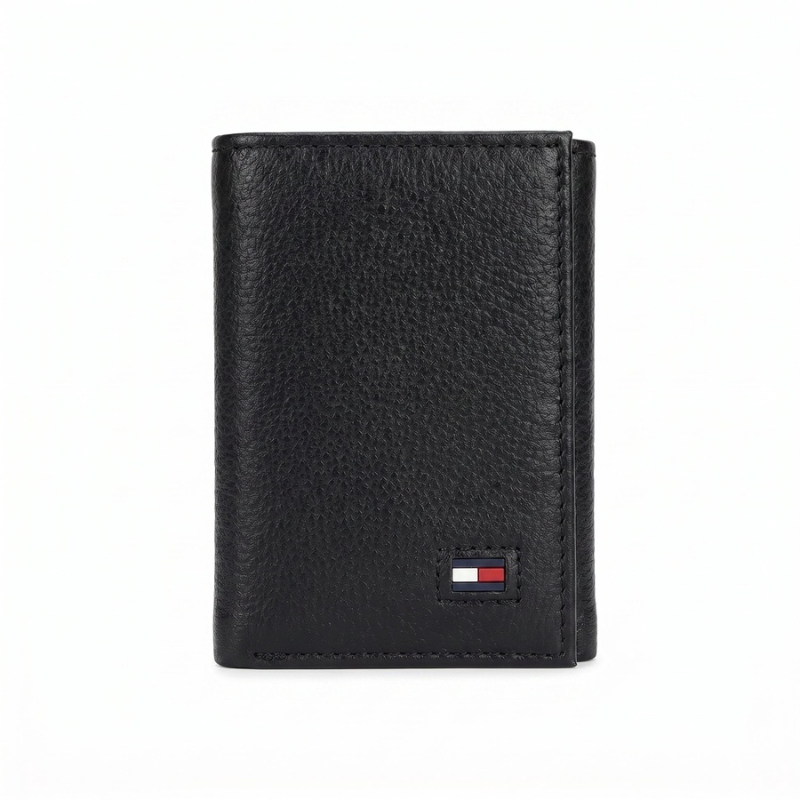 Tommy Hilfiger Men's Wallet - Trifold Grained Leather Wallet