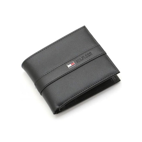 Tommy Hilfiger Men's Wallet - Wallet Black Stripe Coin Pocket