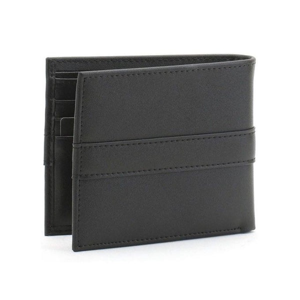 Tommy Hilfiger Men's Wallet - Wallet Black Stripe Coin Pocket