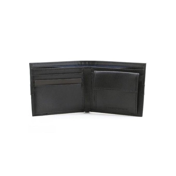 Tommy Hilfiger Men's Wallet - Wallet Black Stripe Coin Pocket