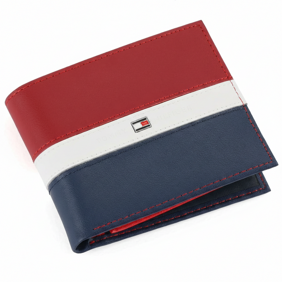 Tommy Hilfiger Men's Wallet - Wallet Colorblock Passcase Rfid