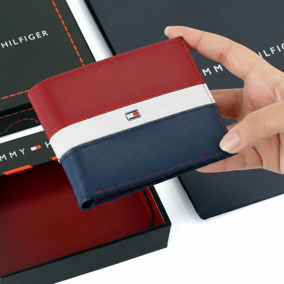 Tommy Hilfiger Men's Wallet - Wallet Colorblock Passcase Rfid