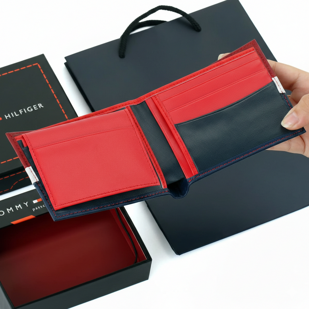 Tommy Hilfiger Men's Wallet - Wallet Colorblock Passcase Rfid