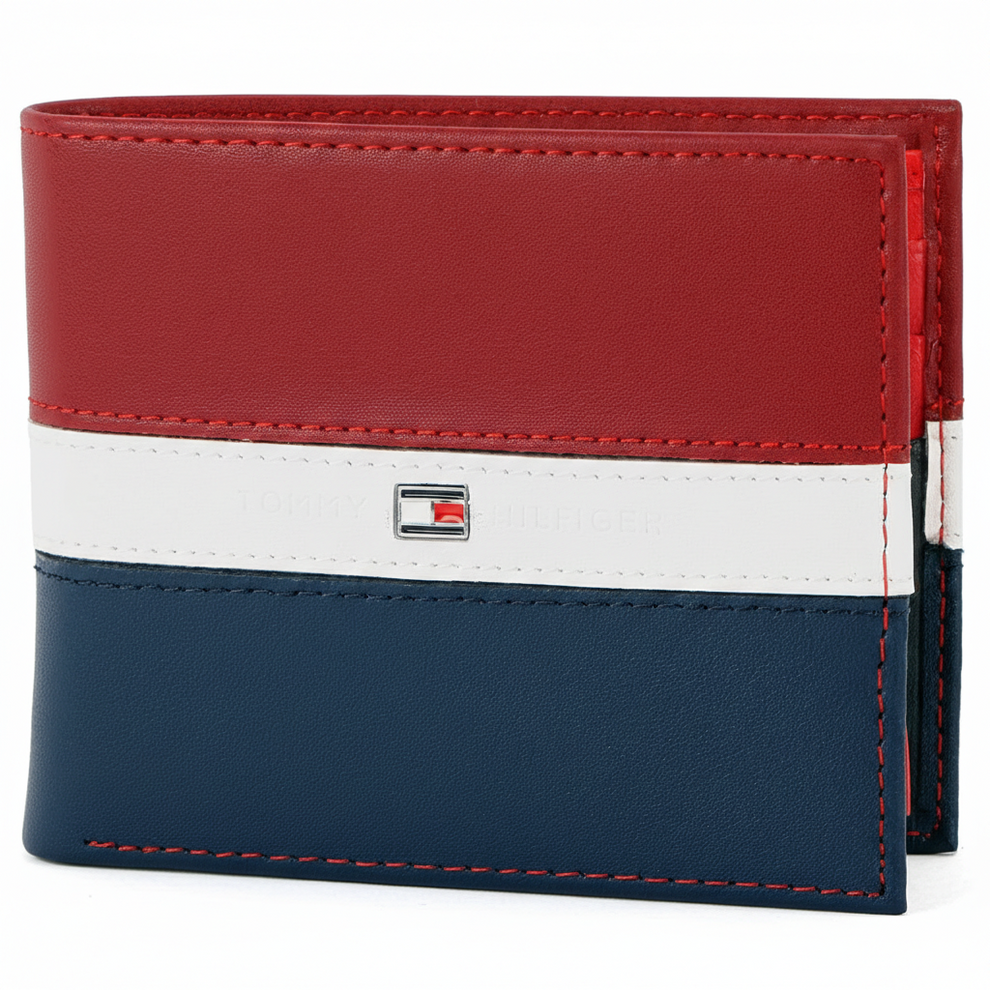 Tommy Hilfiger Men's Wallet - Wallet Colorblock Passcase Rfid
