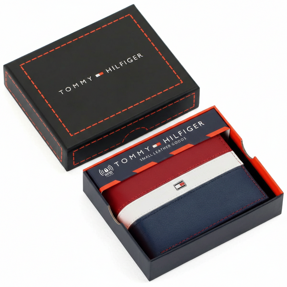 Tommy Hilfiger Men's Wallet - Wallet Colorblock Passcase Rfid