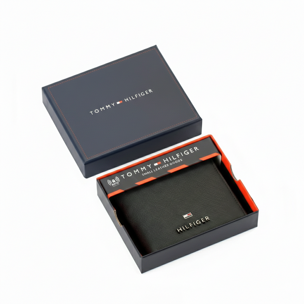 Tommy Hilfiger Men's Wallet - Wallet Saffiano Coin Pocket Rfid