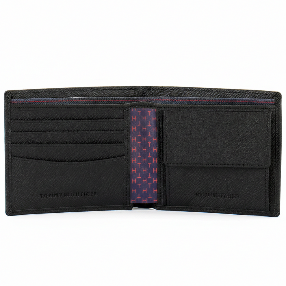 Tommy Hilfiger Men's Wallet - Wallet Saffiano Coin Pocket Rfid