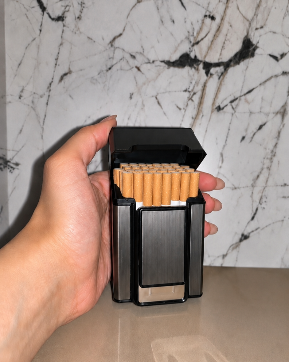 علبة سجائر بولاعة USB
