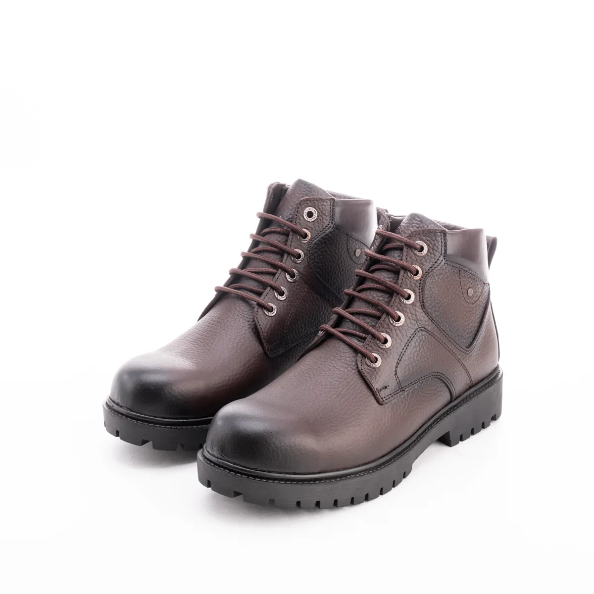 Men's Genuine Leather Safety Half Boot-KJ1