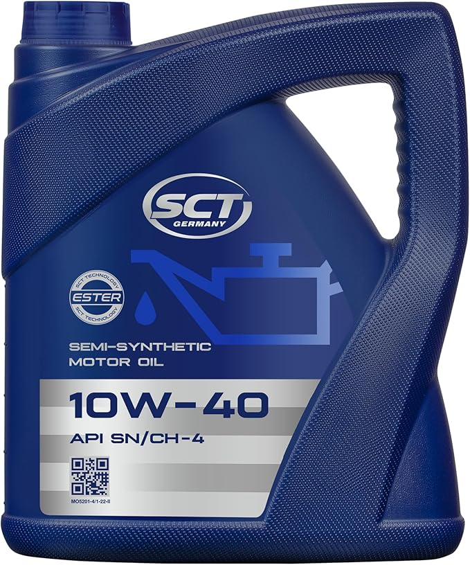 زيت محرك اس سي تي - sct 10w40 semi synthetic عبوة 4 لتر 