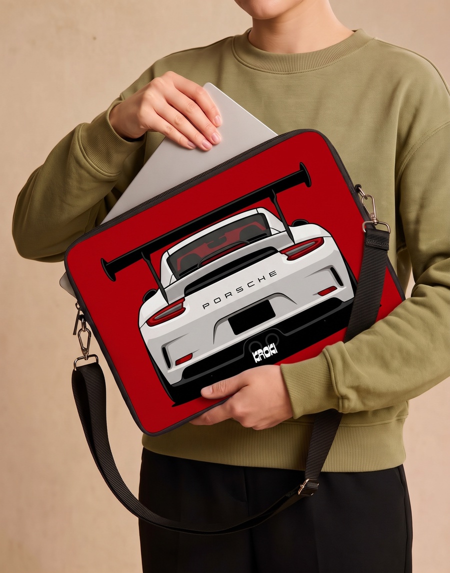 Red Porsche GT Laptop Sleeve
