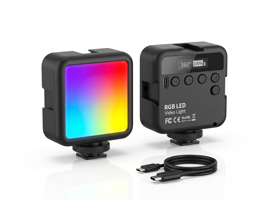 SUTEFOTO T4 RGB LED Light 6W 2500K-9000K
