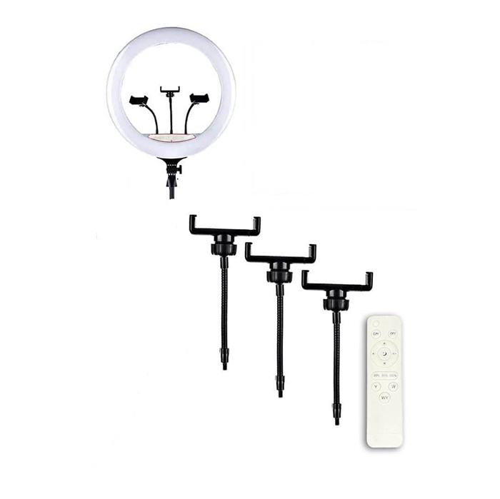 LJJ-18 Ring Light Dimmable LED with Adjustable Color Temperature