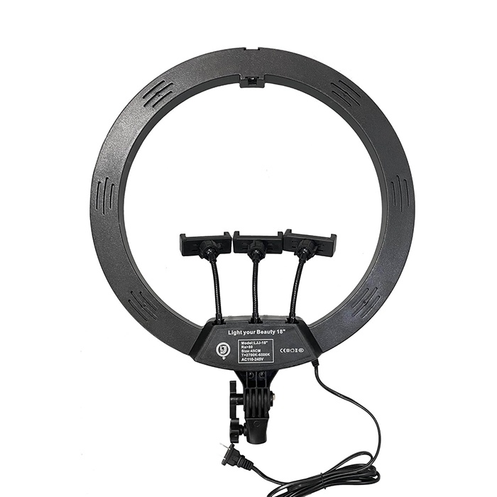 LJJ-18 Ring Light Dimmable LED with Adjustable Color Temperature