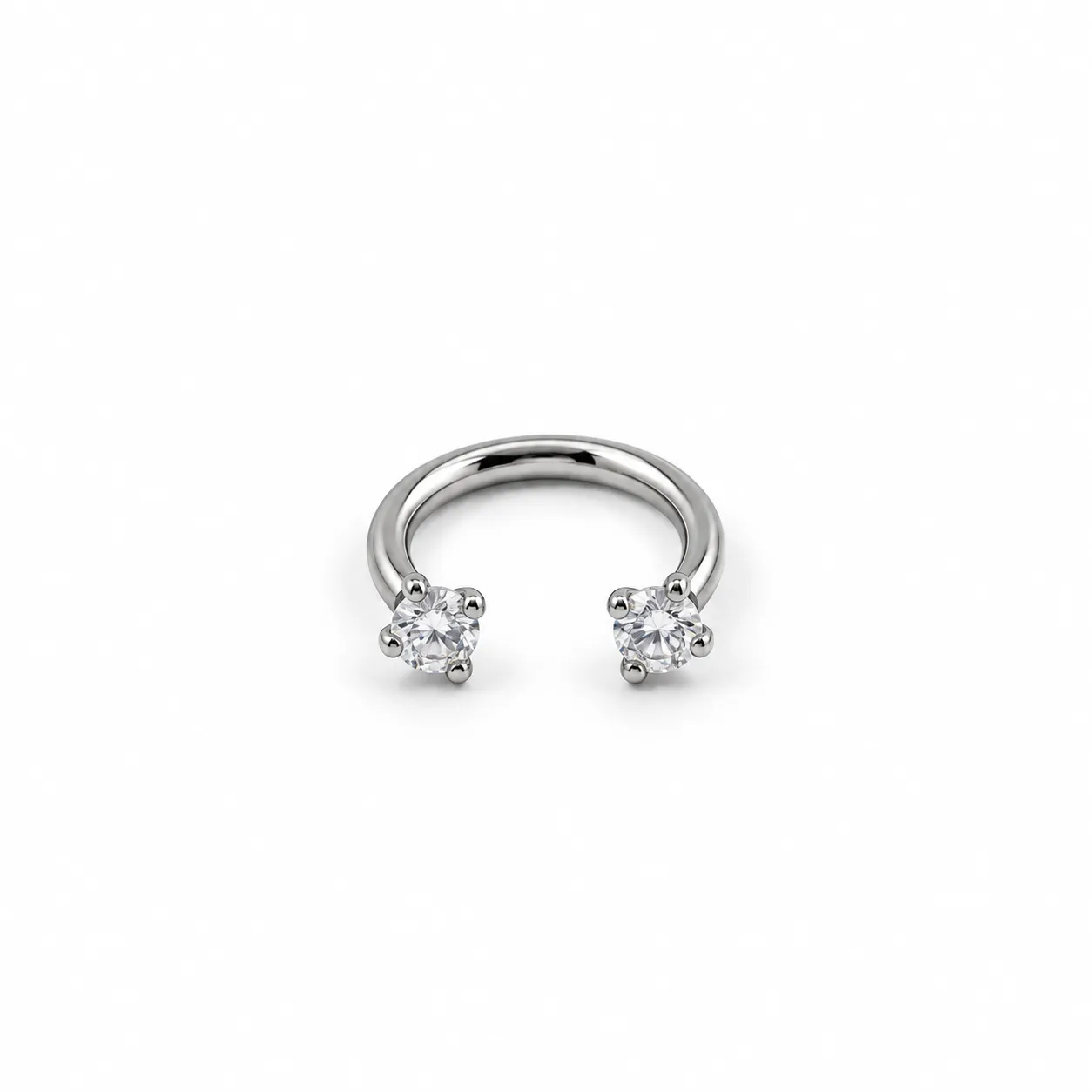 Double Zirconia Horseshoe