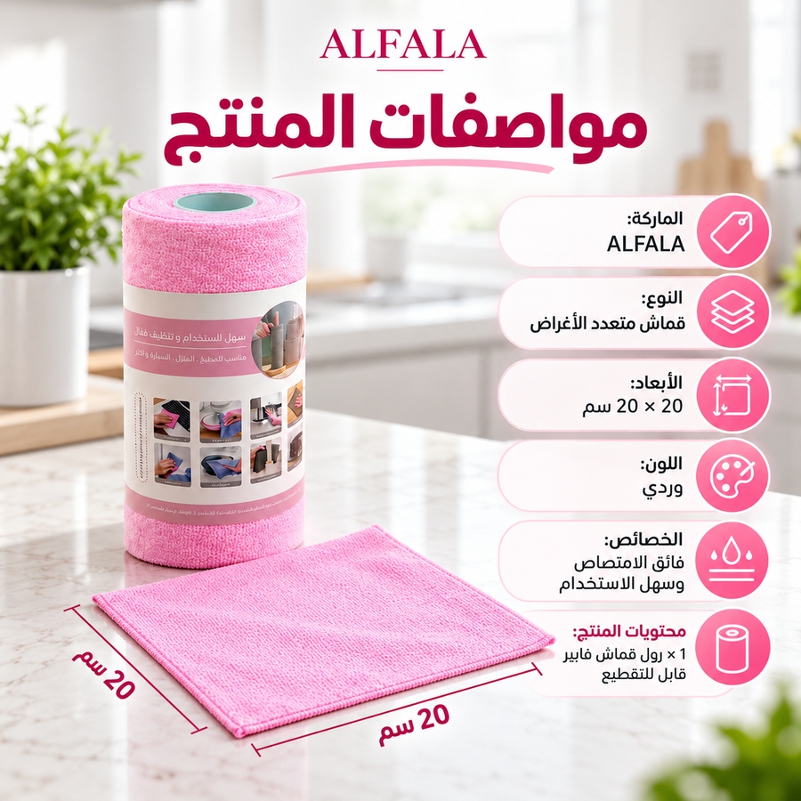 مواصفات رول مايكروفايبر ALFALA