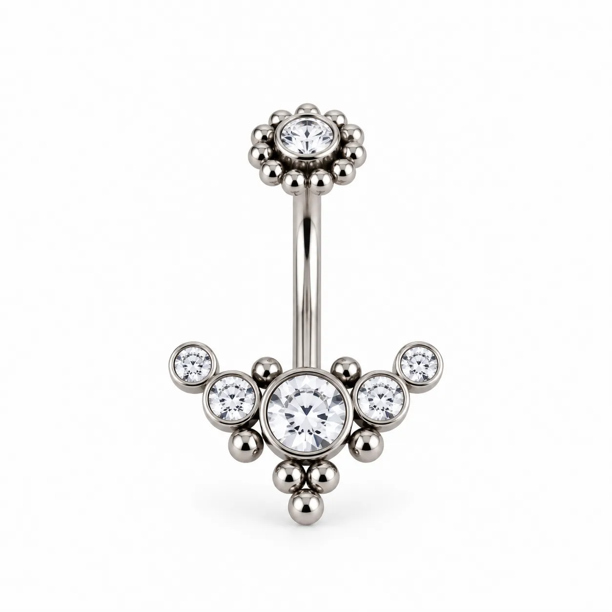 Silver Elegant Dots Zirconia 