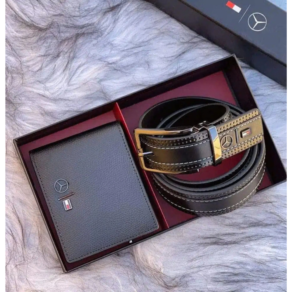 Tommy Hilfiger Men’s Luxury Gift Set Leather Belt & Bi-Fold Wallet Duo #6