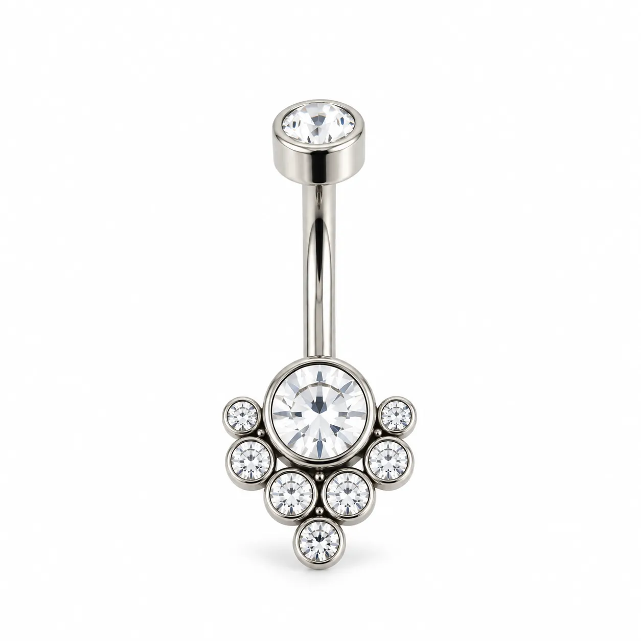 Silver Seven Dots Zirconia 
