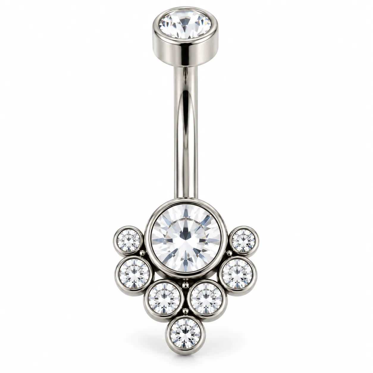 Silver Seven Dots Zirconia 