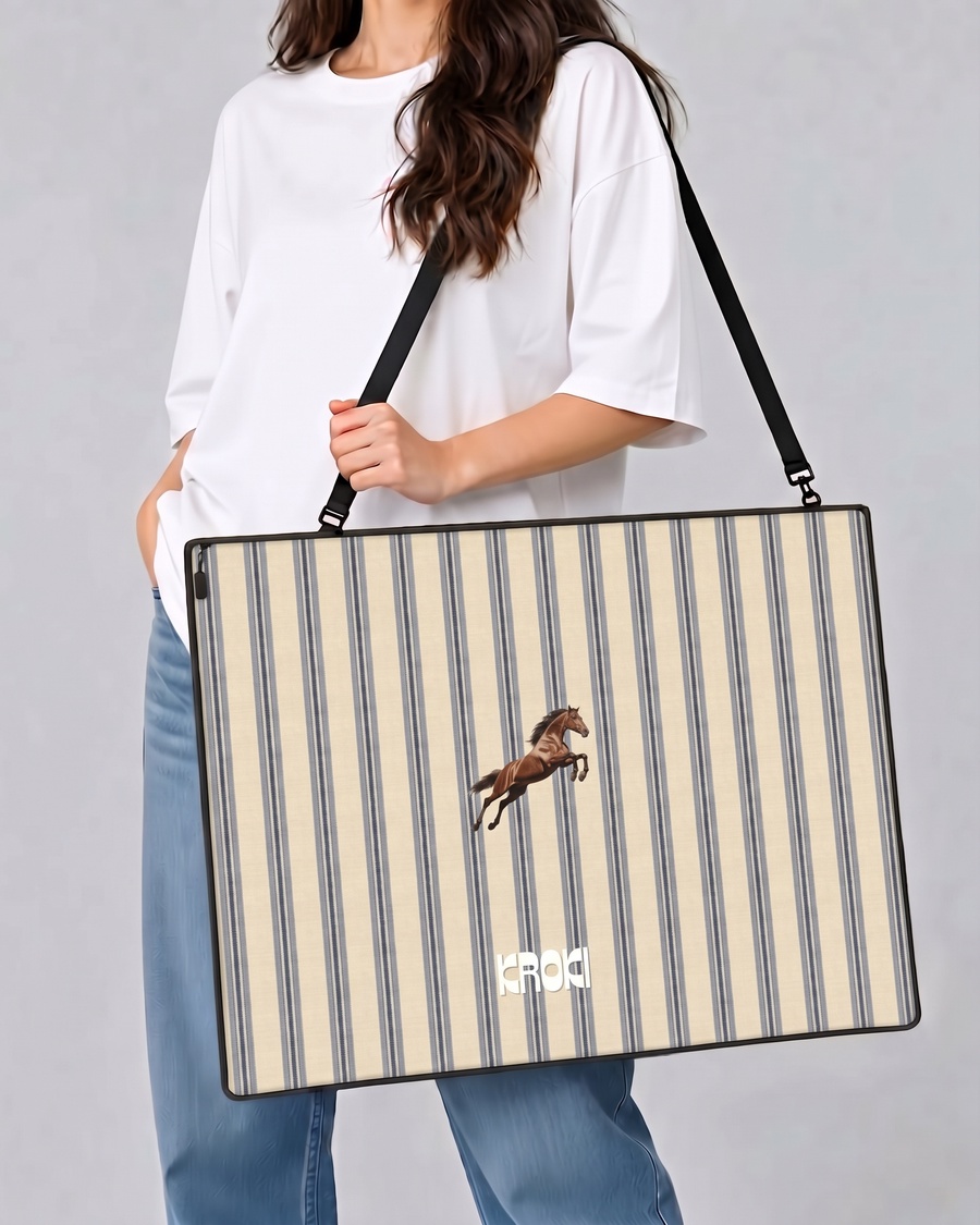 Jumping Horse Stripes Art Bag