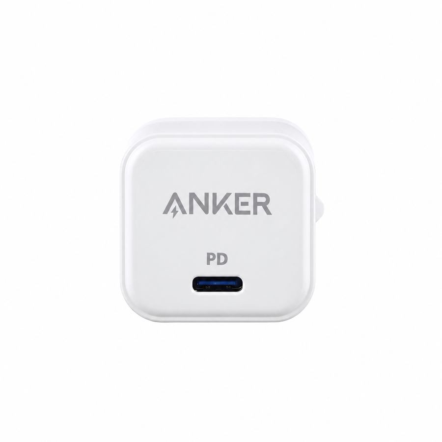 شاحن Anker PowerPort III Cube A2149L23 بقوة 20W USB-C أبيض - ضمان 18 شهر
