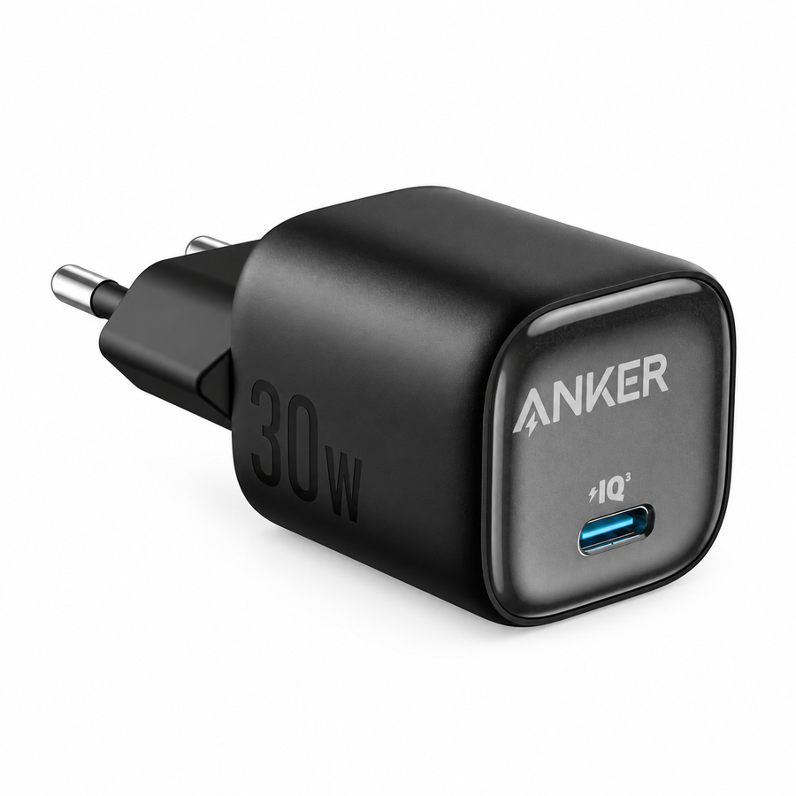 شاحن Anker Zolo A2698L11 GaN بقوة 30W USB-C أسود - ضمان 18 شهر