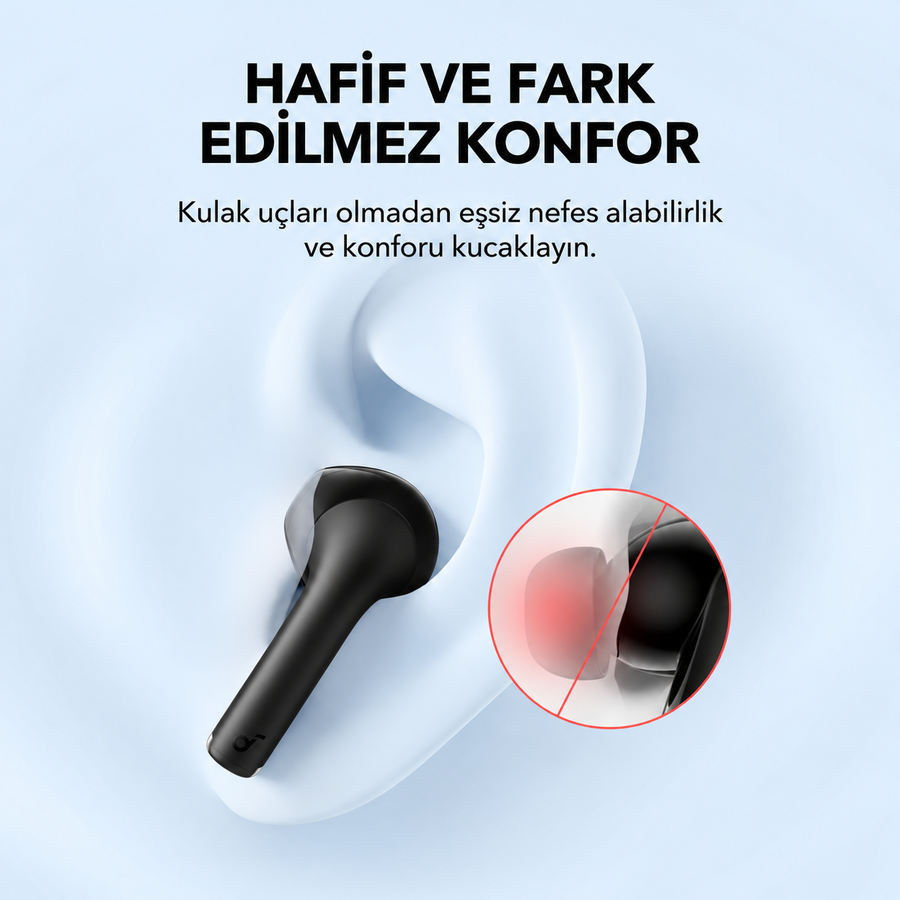 سماعات Soundcore K20i A3994 من Anker ببطارية 36 ساعة - ضمان 18 شهر