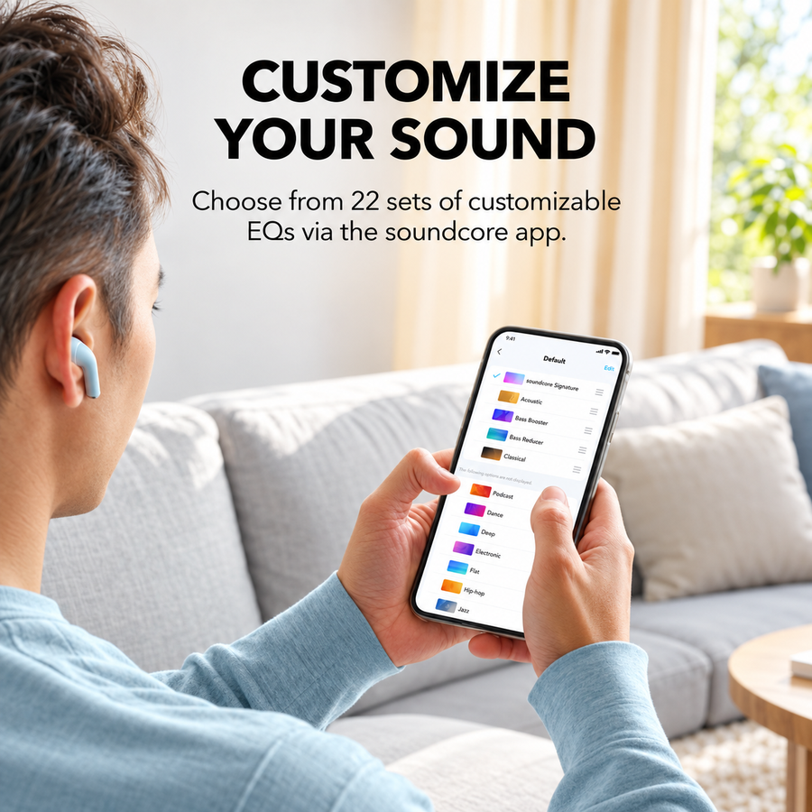 سماعات Soundcore K20i A3994 من Anker ببطارية 36 ساعة - ضمان 18 شهر