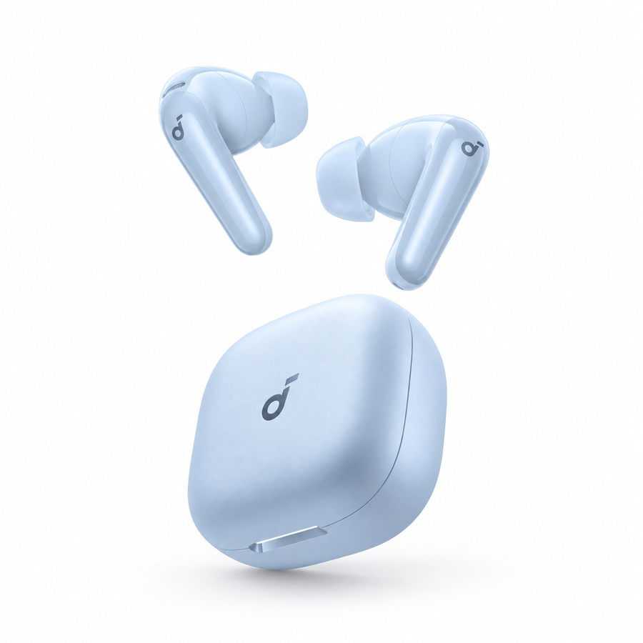 سماعات Soundcore R60i NC من Anker بعزل ضوضاء Adaptive ANC وLDAC وبطارية 50 ساعة - ضمان 18 شهر