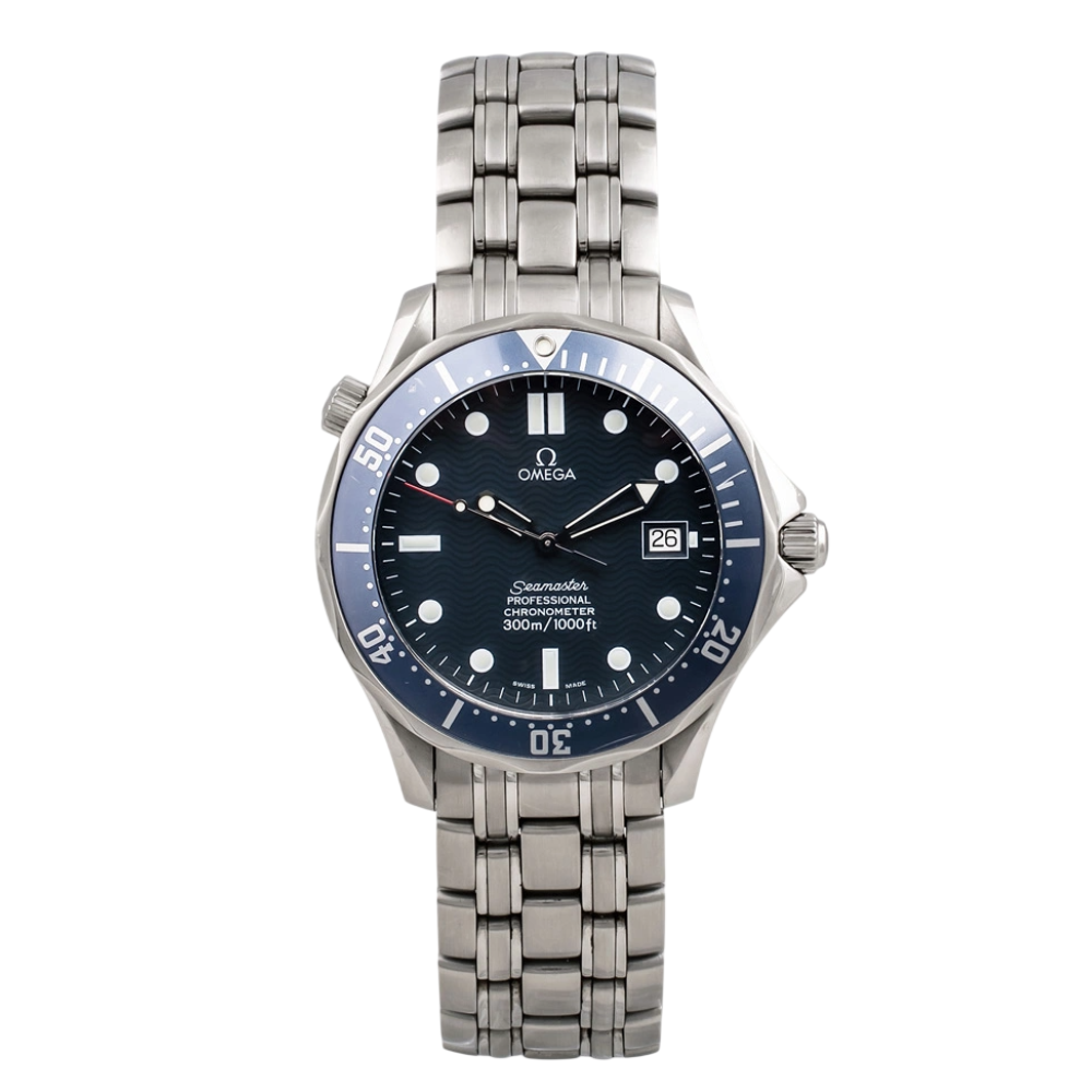 Omega Watch For Men - Seamaster Professional Diver 300M Quartz, Blue Dial (James Bond) - Ref. 2541.80.00