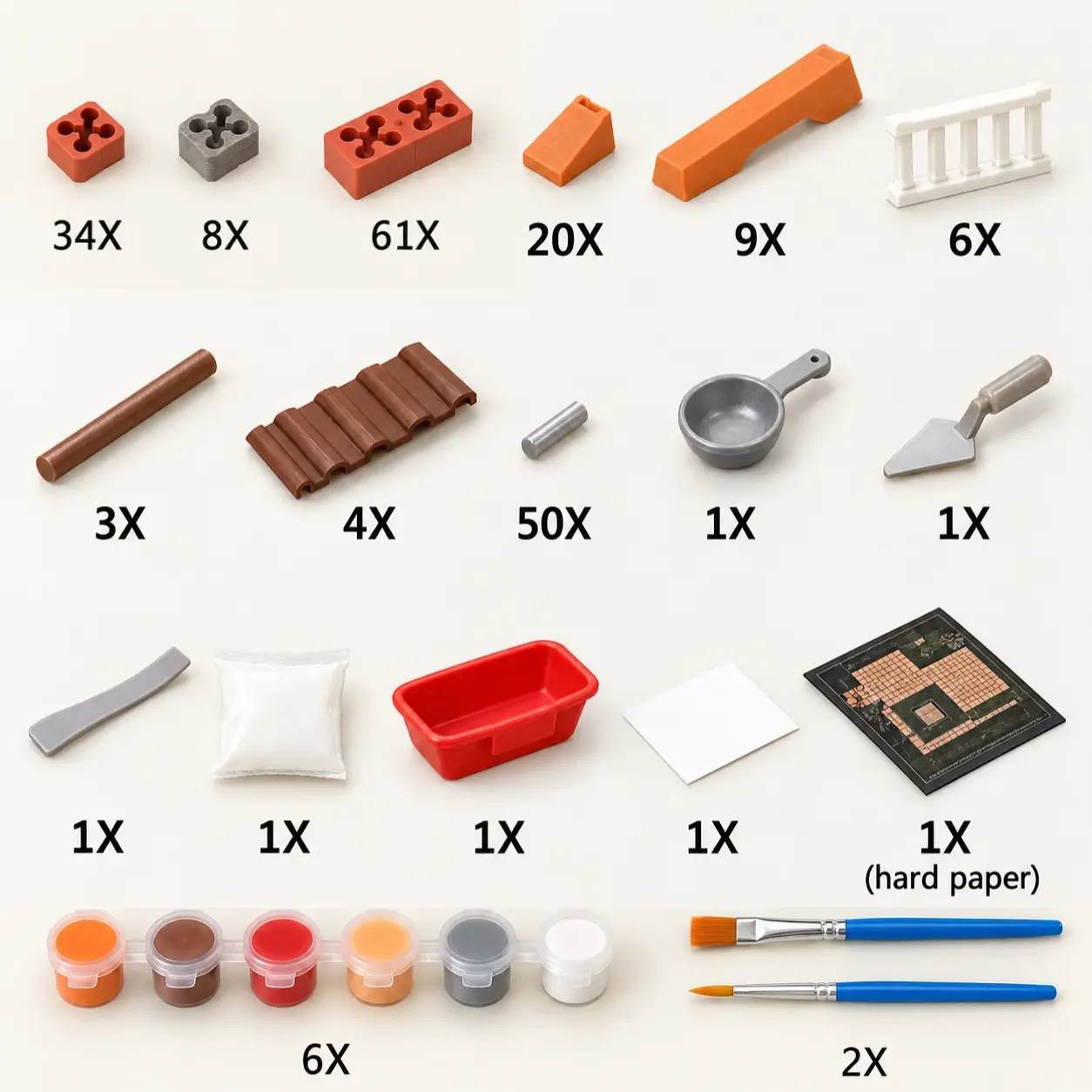ورشة البناء بالطوب المصغر – 200 قطعة  | Mini Brick Building Set – 200pcs