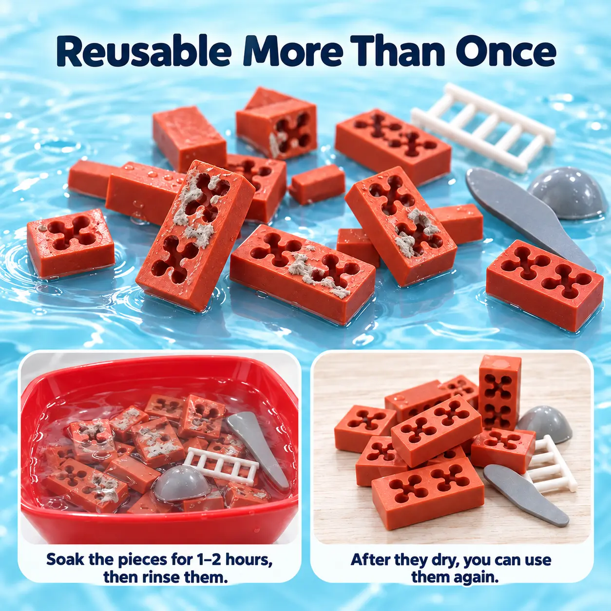 ورشة البناء بالطوب المصغر – 200 قطعة  | Mini Brick Building Set – 200pcs