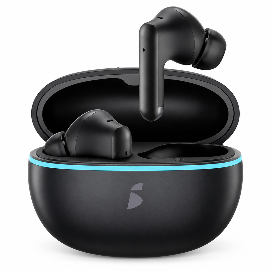 سماعات itel BudsAce New IEW-63 ببطارية 39 ساعة وBluetooth 6.0 و4-Mic ENC - ضمان 12 شهر