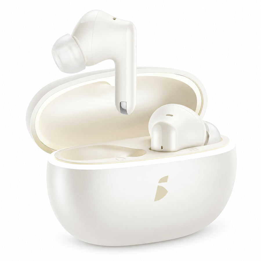 سماعات itel BudsAce New IEW-63 ببطارية 39 ساعة وBluetooth 6.0 و4-Mic ENC - ضمان 12 شهر