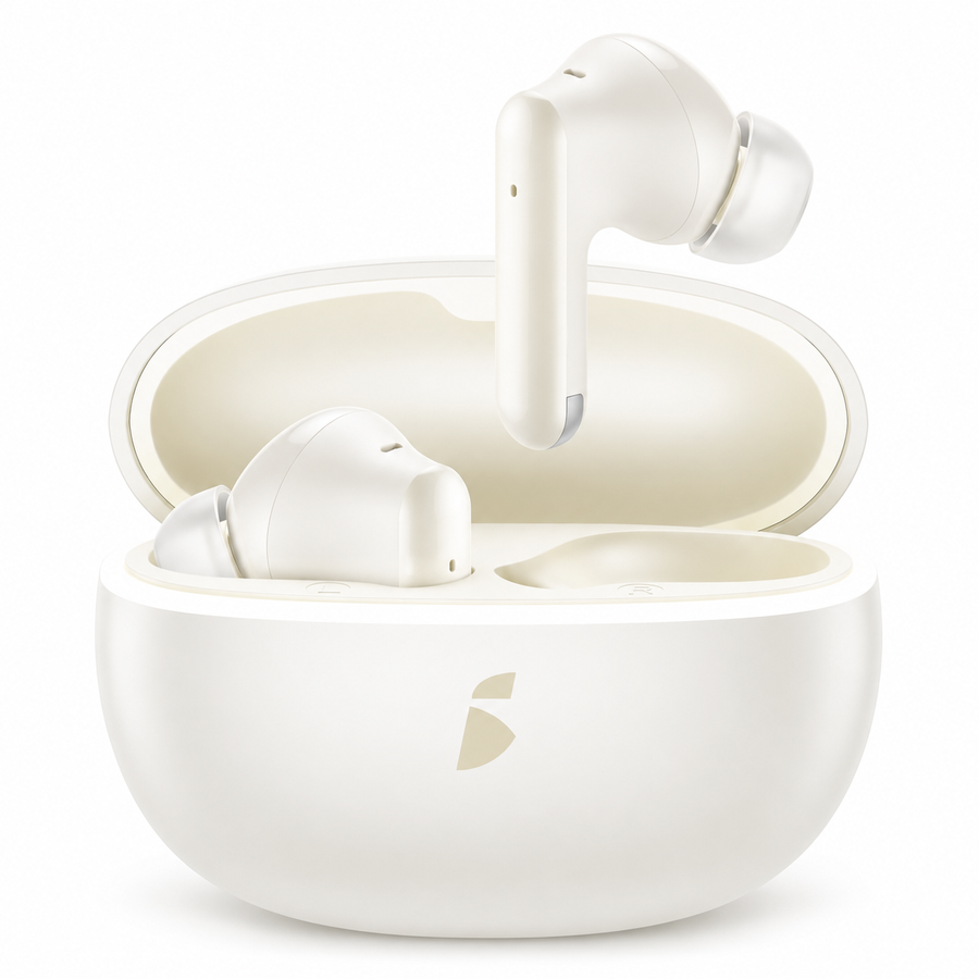 سماعات itel BudsAce New IEW-63 ببطارية 39 ساعة وBluetooth 6.0 و4-Mic ENC - ضمان 12 شهر