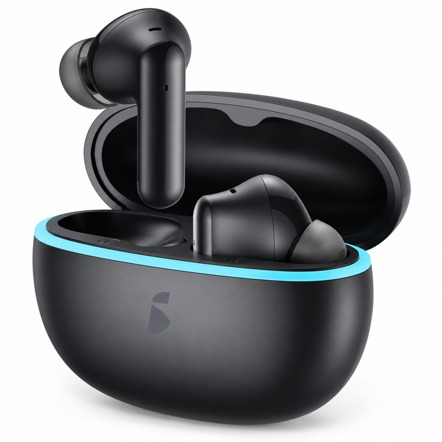 سماعات itel BudsAce New IEW-63 ببطارية 39 ساعة وBluetooth 6.0 و4-Mic ENC - ضمان 12 شهر