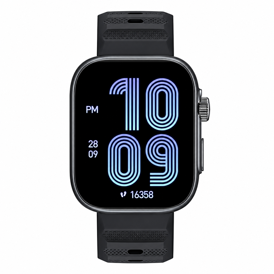 ساعة itel Storm Ultra ISW-O23 بشاشة 2.02 بوصة ومكالمات Bluetooth وIP68 - ضمان 12 شهر