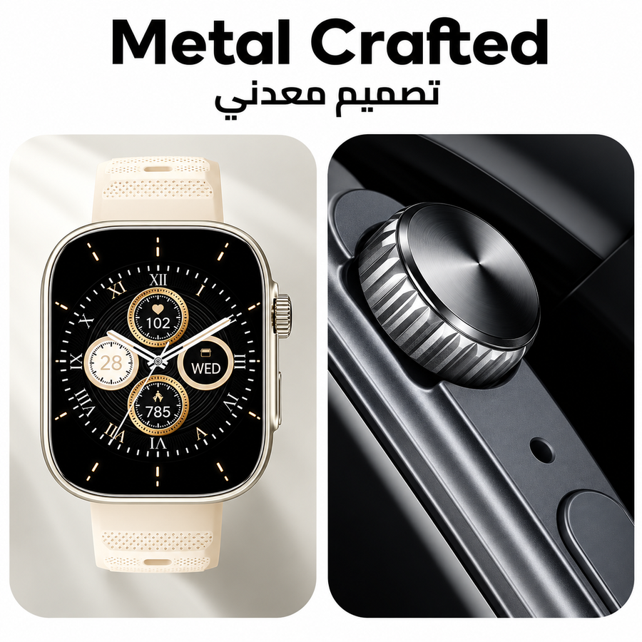 ساعة itel Storm Ultra ISW-O23 بشاشة 2.02 بوصة ومكالمات Bluetooth وIP68 - ضمان 12 شهر