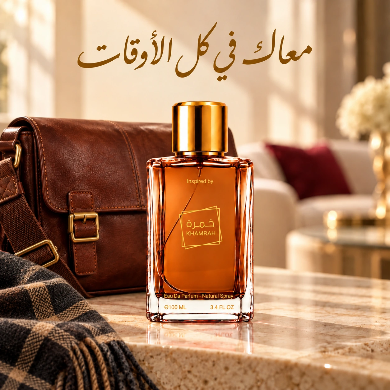 معاك في كل الأوقات — خمرة مع شنطة وكوفية رجالي