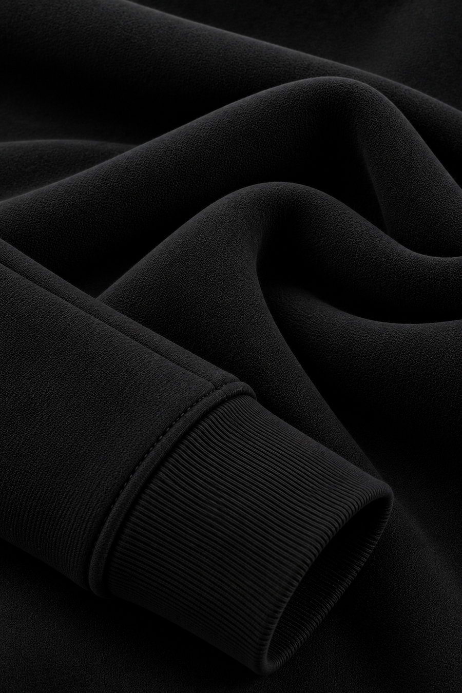 Never Give Up Hoodie – Black