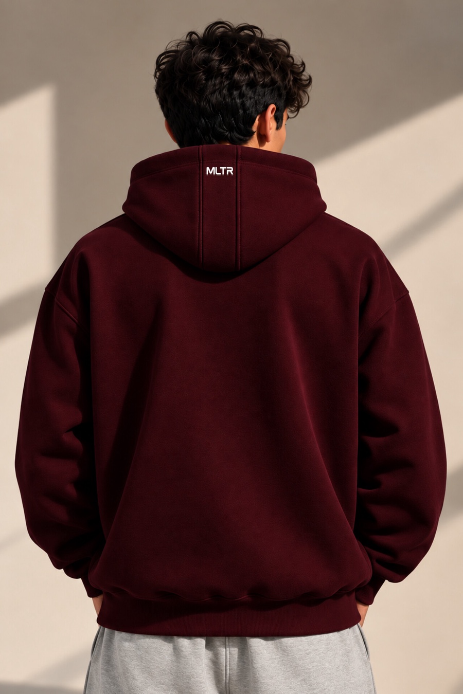 Never Give Up Hoodie – Burgundy