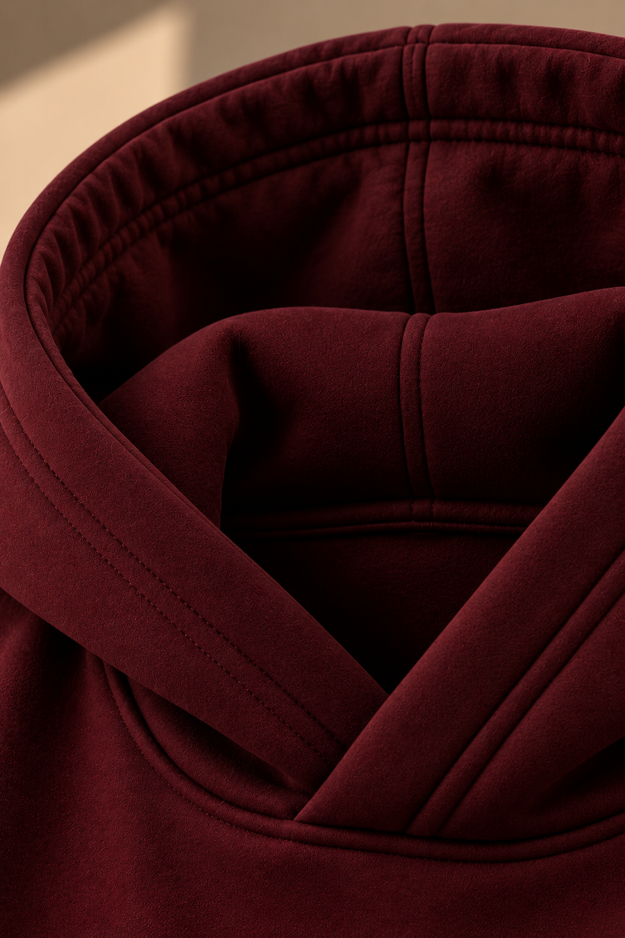 THE BLACK Oversized Hoodie – Burgundy