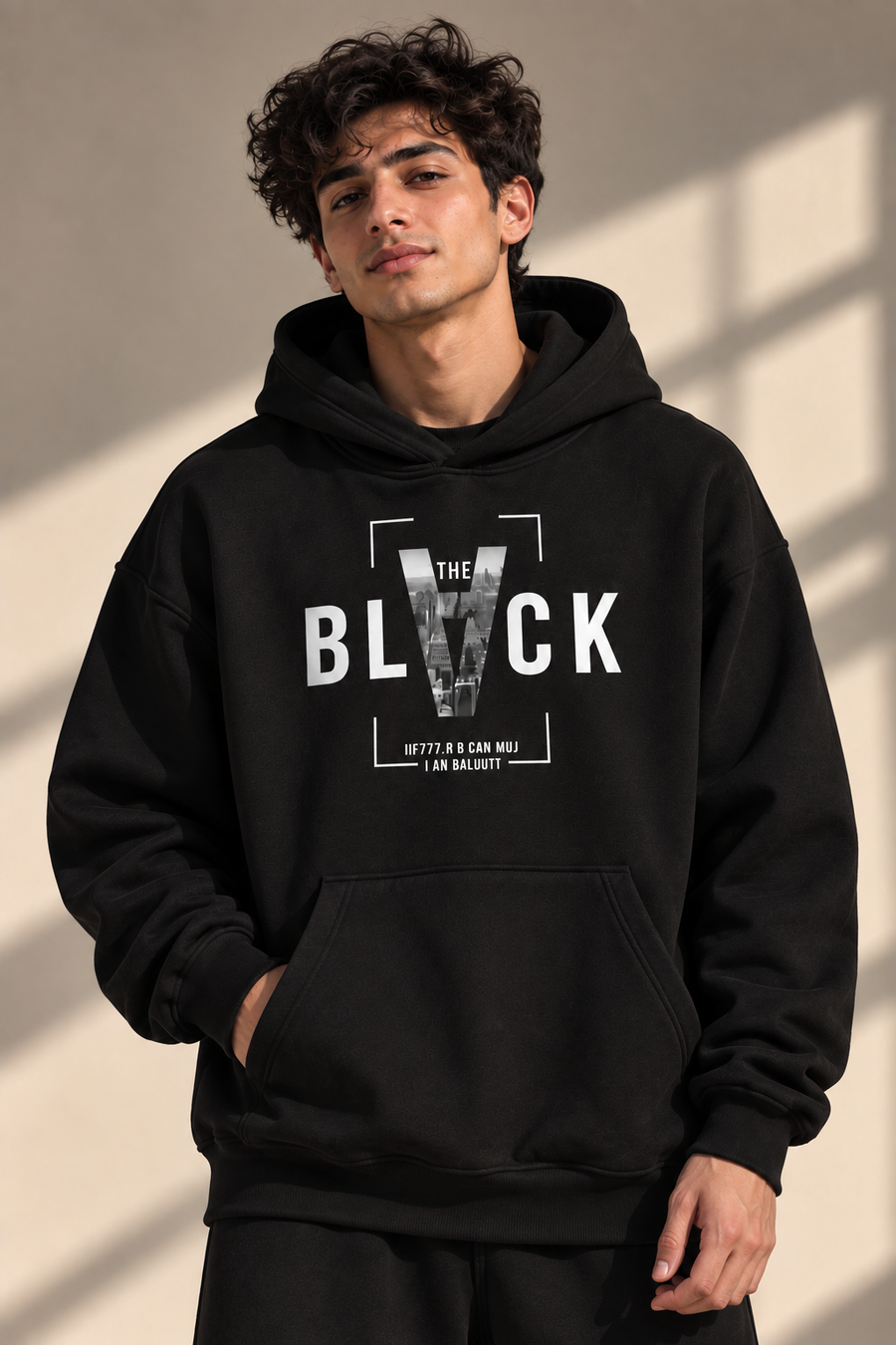 THE BLACK Oversized Hoodie – Black